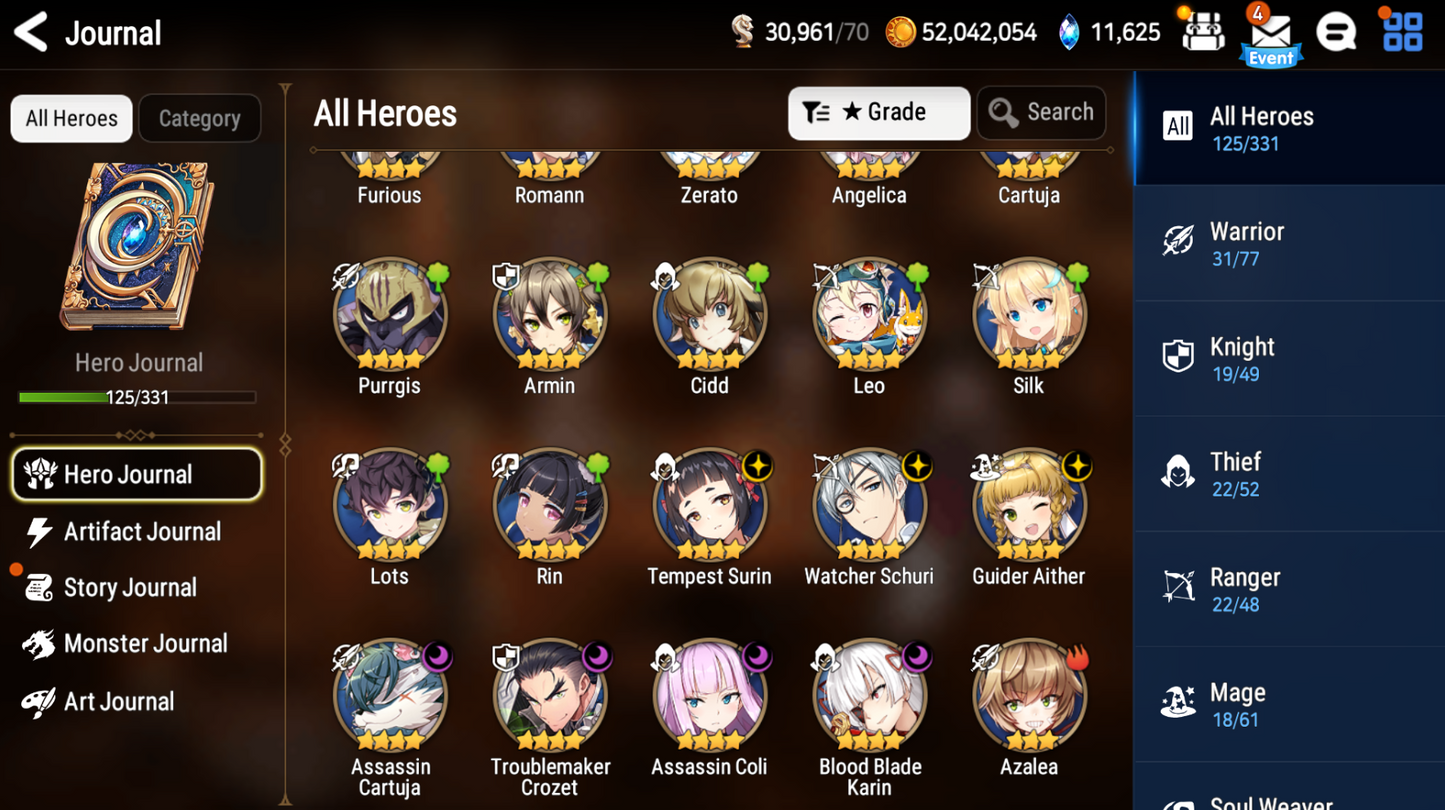 [GLOBAL][INSTANT] Epic 7 Seven 3ML New Moon Luna Astromancer Elena Architect Laika +11k Gems +36 ML pulls Starter Account-Mobile Games Starter