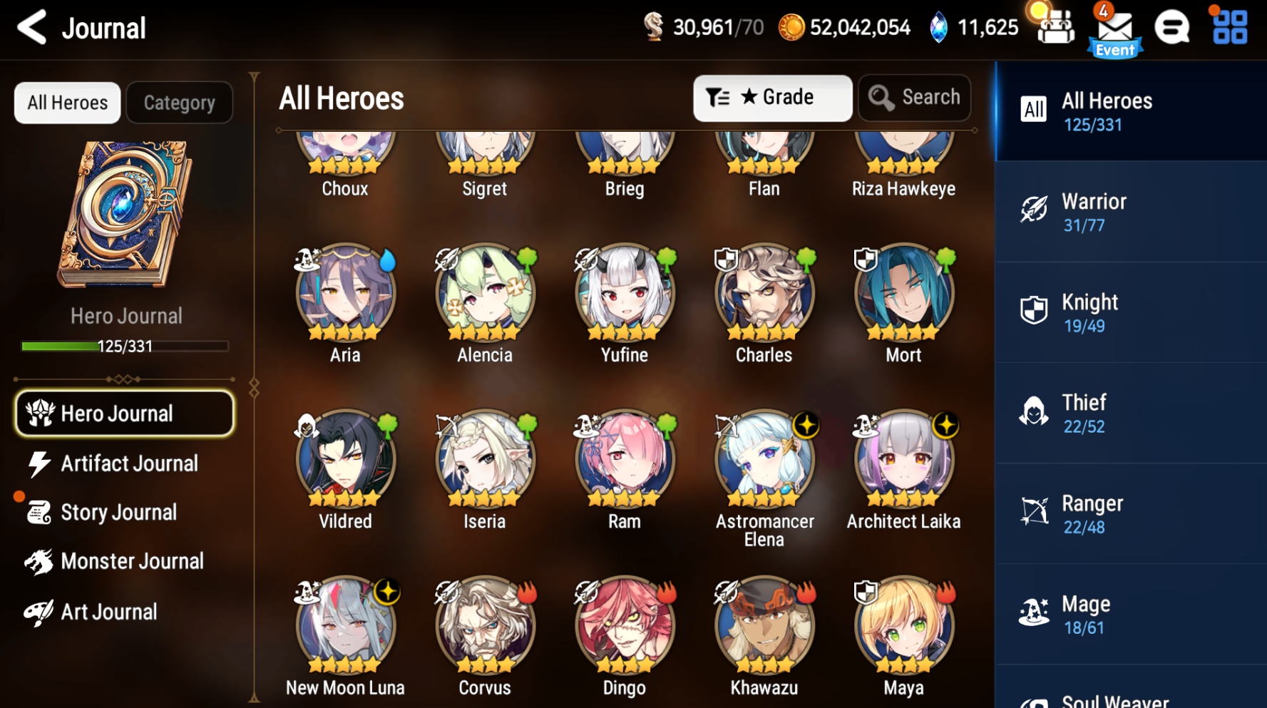 [GLOBAL][INSTANT] Epic 7 Seven 3ML New Moon Luna Astromancer Elena Architect Laika +11k Gems +36 ML pulls Starter Account-Mobile Games Starter