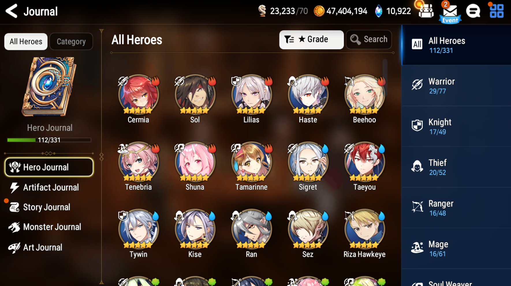 [GLOBAL][INSTANT] Epic 7 Seven 3ML New Moon Luna Belian Briar Witch Iseria + 30 ML pulls + Name Starter Account-Mobile Games Starter