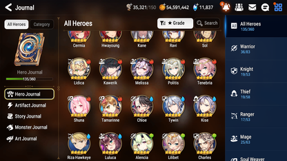 [GLOBAL][INSTANT] Epic 7 Seven 3ML New Moon Luna Mediator Kawerik + 71ML pulls 11k skystones 2500 mystics+20 Speed+ Name Starter Account-Mobile Games Starter
