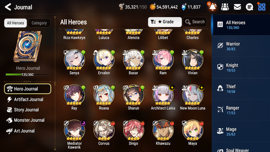 [GLOBAL][INSTANT] Epic 7 Seven 3ML New Moon Luna Mediator Kawerik + 71ML pulls 11k skystones 2500 mystics+20 Speed+ Name Starter Account-Mobile Games Starter
