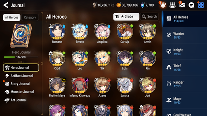 [GLOBAL][INSTANT] Epic 7 Seven 3ML New Moon Luna Top Model Luluca Operator Sigret Jack + ML pulls + 20 Speed Starter Account-Mobile Games Starter