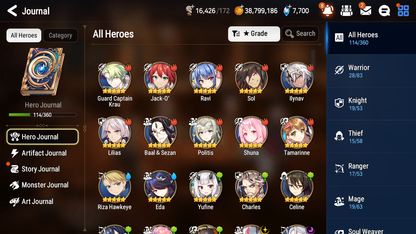 [GLOBAL][INSTANT] Epic 7 Seven 3ML New Moon Luna Top Model Luluca Operator Sigret Jack + ML pulls + 20 Speed Starter Account-Mobile Games Starter