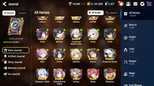 [GLOBAL][INSTANT] Epic 7 Seven 3ML School Nurse Yulha Empyrean Ilynav Frida Designer Lilibet Angel Angelica + 43ML pulls +20 Speed + Name Starter Account-Mobile Games Starter
