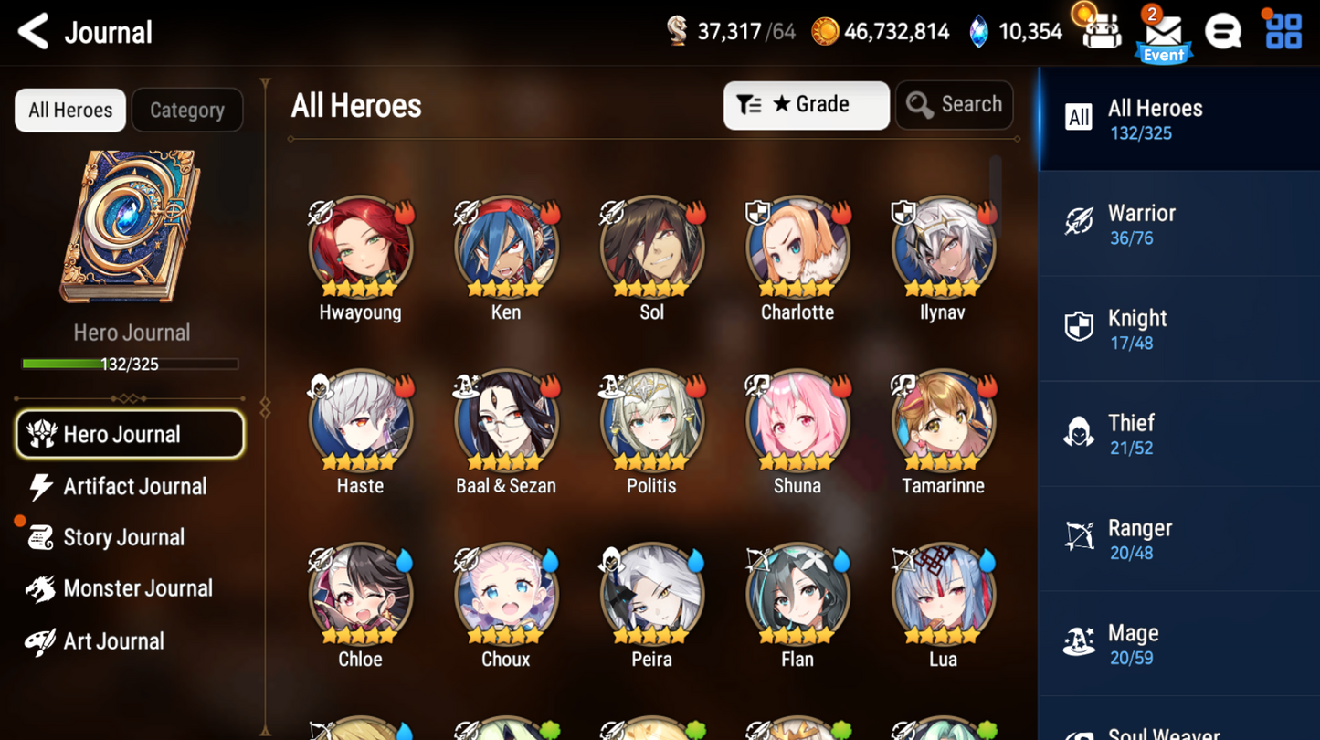 [GLOBAL][INSTANT] Epic 7 3ML Sea Phantom Politis Astromancer Elena Spirit Eye Celine + 47ML pulls 10k skystones + Name Starter Account-Mobile Games Starter