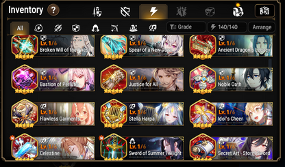 [GLOBAL][INSTANT] Epic 7 3ML Sea Phantom Politis Fallen Cecilia Requiem Roana Angel + 47ML pulls 10k skystones + Name Starter Account-Mobile Games Starter