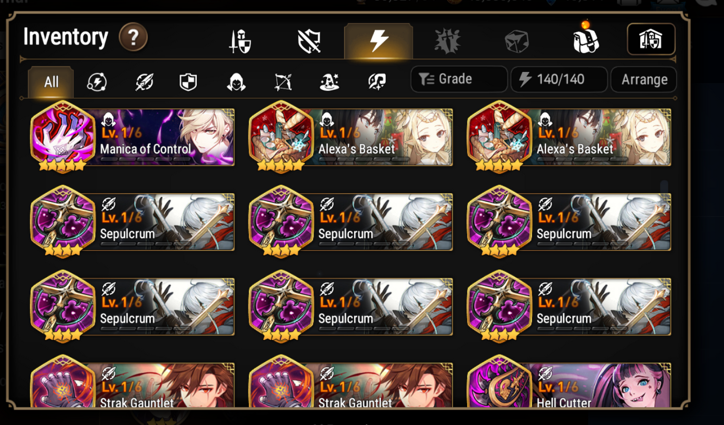 [GLOBAL][INSTANT] Epic 7 3ML Sea Phantom Politis Fallen Cecilia Requiem Roana Angel + 47ML pulls 10k skystones + Name Starter Account-Mobile Games Starter