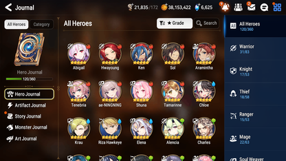 [GLOBAL][INSTANT] Epic 7 Seven 3ML Sylvan Sage Vivian Silver Blade Aramintha + ML pulls + 20 Speed + Name Starter Account-Mobile Games Starter