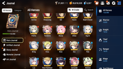 [GLOBAL][INSTANT] Epic 7 Seven 4ML 1LIM Architect Laika Fairytale Tenebria Designer Lilibet Last Rider Krau + 41ML pulls + 20 Speed + Name Starter Account-Mobile Games Starter