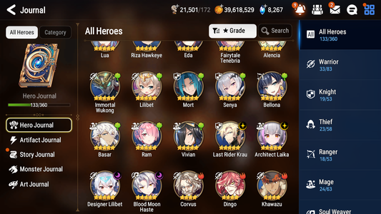 [GLOBAL][INSTANT] Epic 7 Seven 4ML 1LIM Architect Laika Fairytale Tenebria Designer Lilibet Last Rider Krau + 41ML pulls + 20 Speed + Name Starter Account-Mobile Games Starter