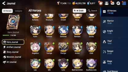 [GLOBAL][INSTANT] Epic 7 Seven 4ML 1LIM Haru Lone Crescent Bellona Last Rider Krau Pirate Captain Flan Faithless Lidica+ 53ML pulls + 3x 20 Speed + Luna Skin + Name Starter Account-Mobile Games Starter