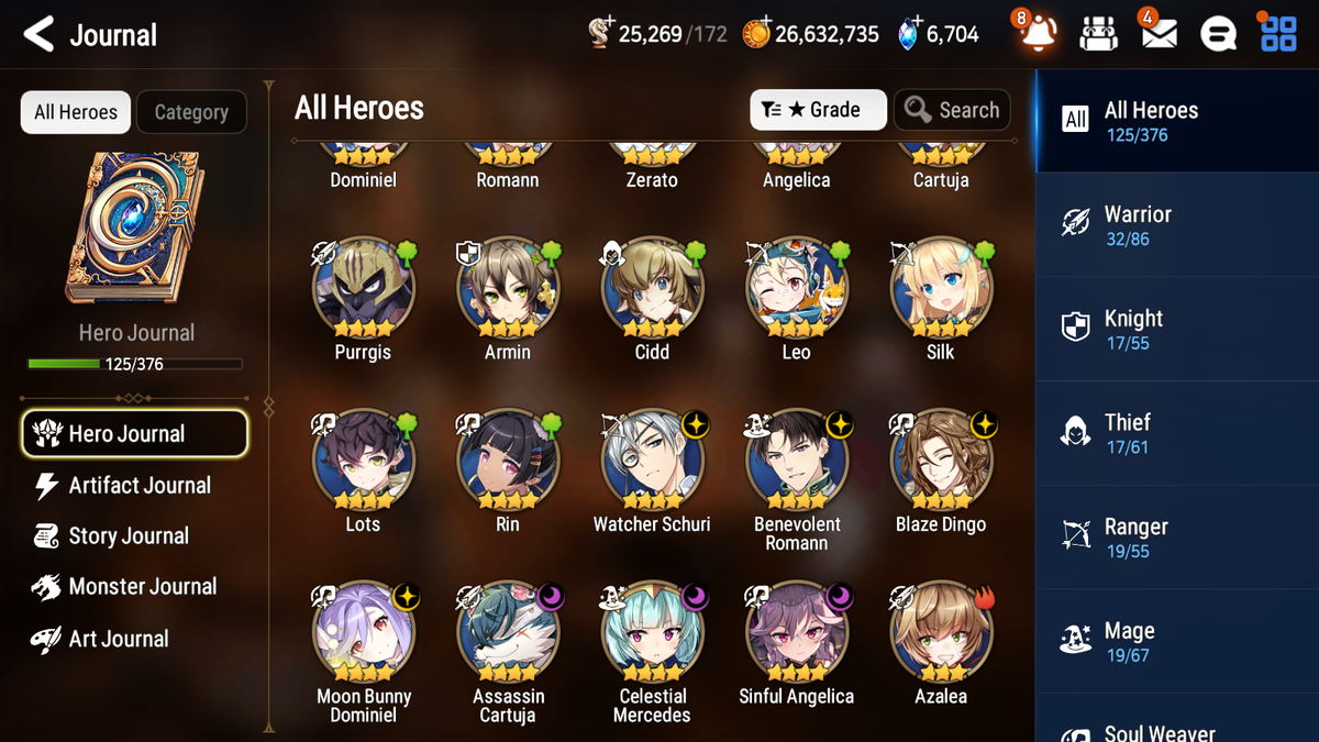 [GLOBAL][INSTANT] Epic 7 Seven 4ML 1LIM New Moon Luna Abyssal Yufine Lone Crescent Bellona Perfumer Byblis + 49ML pulls + 20 Speed +Name Starter Account-Mobile Games Starter