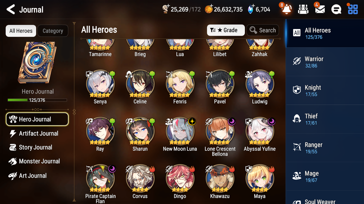 [GLOBAL][INSTANT] Epic 7 Seven 4ML 1LIM New Moon Luna Abyssal Yufine Lone Crescent Bellona Perfumer Byblis + 49ML pulls + 20 Speed +Name Starter Account-Mobile Games Starter