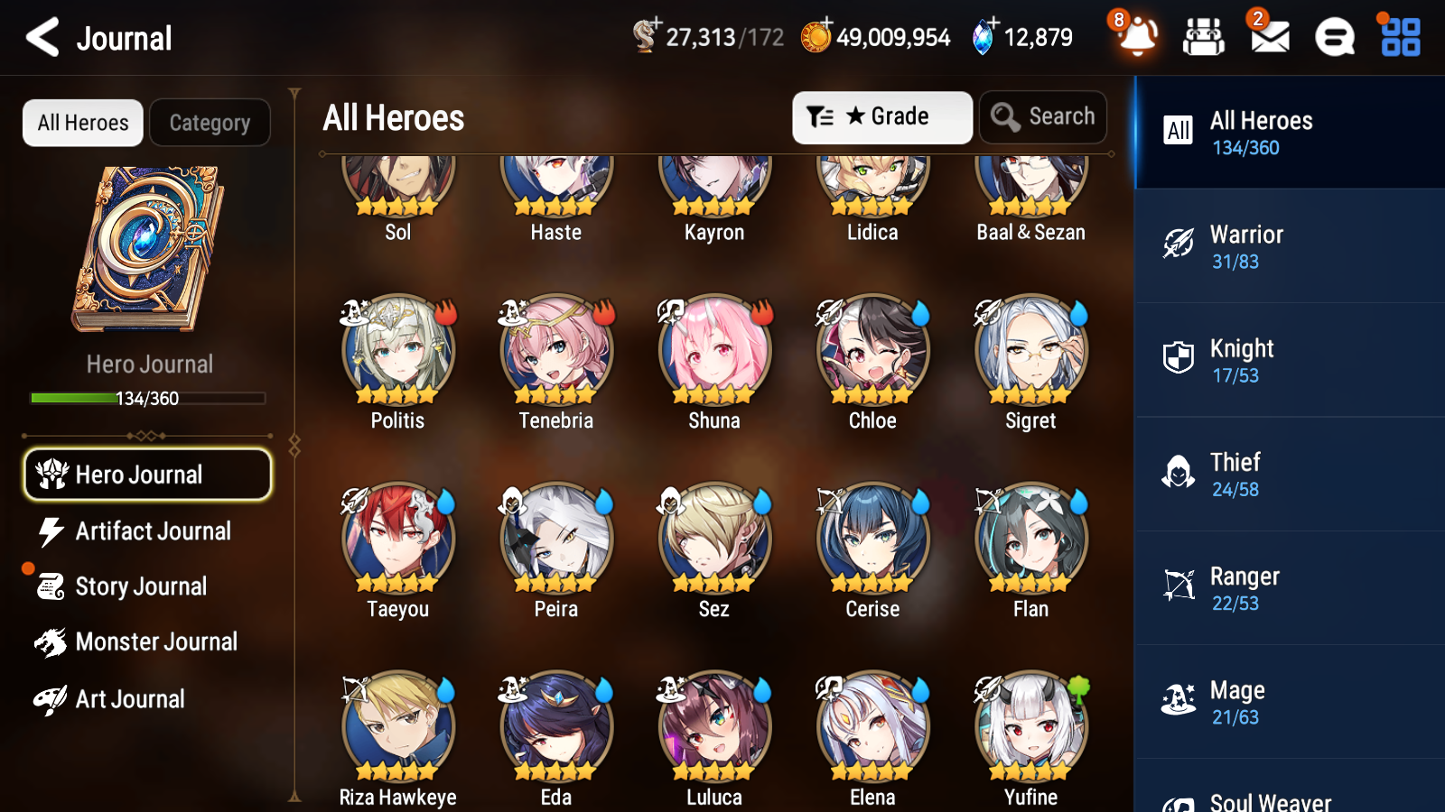 [GLOBAL][INSTANT] Epic 7 Seven 4ML 1LIM New Moon Luna Arbiter Vildred Operator Sigret Faithless Lidica Cerise +12k Gems + 51ML pulls + 20 Speed Starter Account-Mobile Games Starter