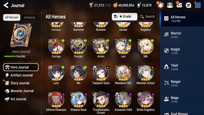[GLOBAL][INSTANT] Epic 7 Seven 4ML 1LIM New Moon Luna Arbiter Vildred Operator Sigret Faithless Lidica Cerise +12k Gems + 51ML pulls + 20 Speed Starter Account-Mobile Games Starter