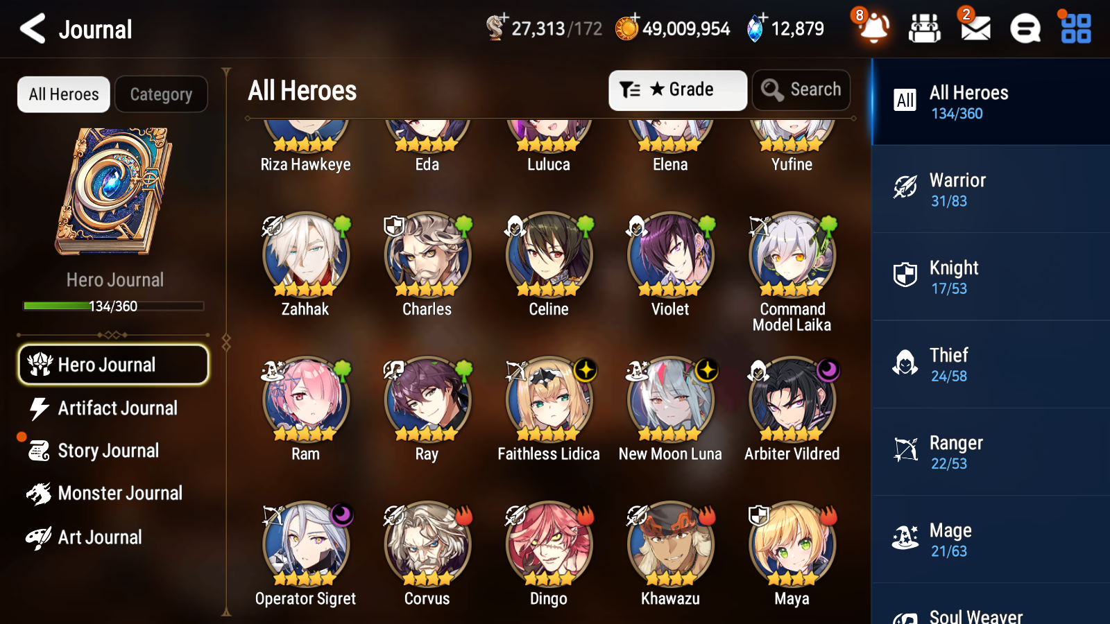 [GLOBAL][INSTANT] Epic 7 Seven 4ML 1LIM New Moon Luna Arbiter Vildred Operator Sigret Faithless Lidica Cerise +12k Gems + 51ML pulls + 20 Speed Starter Account-Mobile Games Starter