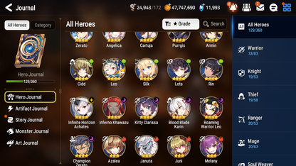 [GLOBAL][INSTANT] Epic 7 Seven 4ML 1LIM New Moon Luna Arbiter Vildred Pirate Captain Flan Briar Witch Iseria Diene +12k Gems + 44ML pulls + 20 Speed Starter Account-Mobile Games Starter