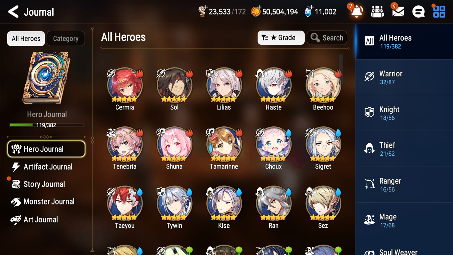 [GLOBAL][INSTANT] Epic 7 Seven 4ML 1LIM New Moon Luna Belian Briar Witch Iseria Designer Lilibet Summer Fumyr+ 43ML pulls + 20 Speed +Name Starter Account-Mobile Games Starter