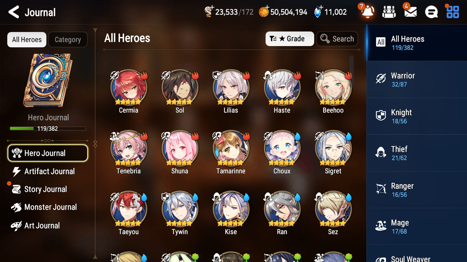 [GLOBAL][INSTANT] Epic 7 Seven 4ML 1LIM New Moon Luna Belian Briar Witch Iseria Designer Lilibet Summer Fumyr+ 43ML pulls + 20 Speed +Name Starter Account-Mobile Games Starter