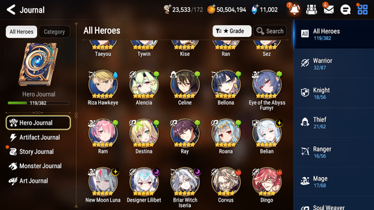[GLOBAL][INSTANT] Epic 7 Seven 4ML 1LIM New Moon Luna Belian Briar Witch Iseria Designer Lilibet Summer Fumyr+ 43ML pulls + 20 Speed +Name Starter Account-Mobile Games Starter