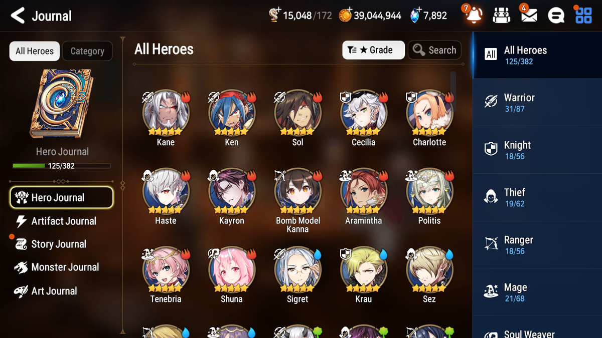 [GLOBAL][INSTANT] Epic 7 Seven 4ML 1LIM New Moon Luna Hellion Lua Conqueror Lilias Fallen Cecilia Summer Fumyr+7.8k Gems + 38ML pulls +20 Speed + Name Starter Account-Mobile Games Starter