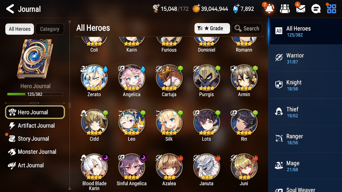 [GLOBAL][INSTANT] Epic 7 Seven 4ML 1LIM New Moon Luna Hellion Lua Conqueror Lilias Fallen Cecilia Summer Fumyr+7.8k Gems + 38ML pulls +20 Speed + Name Starter Account-Mobile Games Starter
