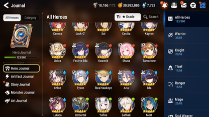 [GLOBAL][INSTANT] Epic 7 Seven 4ML 2LIM Belian Urban Shadow Choux Archdemon's Shadow Jack Festive Eda + ML pulls + 20 Speed + Name Starter Account-Mobile Games Starter