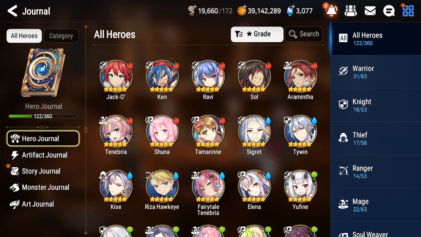 [GLOBAL][INSTANT] Epic 7 Seven 4ML 2LIM Harsetti New Moon Luna Straze Operator Sigret Fairytale Jack +40ML pulls +20 Speed + Name Starter Account-Mobile Games Starter