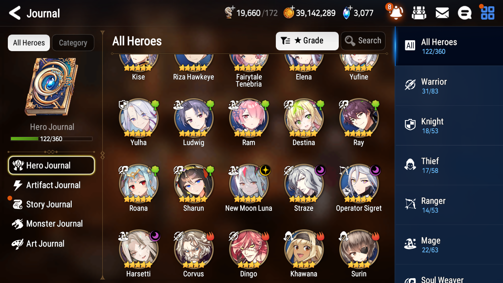 [GLOBAL][INSTANT] Epic 7 Seven 4ML 2LIM Harsetti New Moon Luna Straze Operator Sigret Fairytale Jack +40ML pulls +20 Speed + Name Starter Account-Mobile Games Starter
