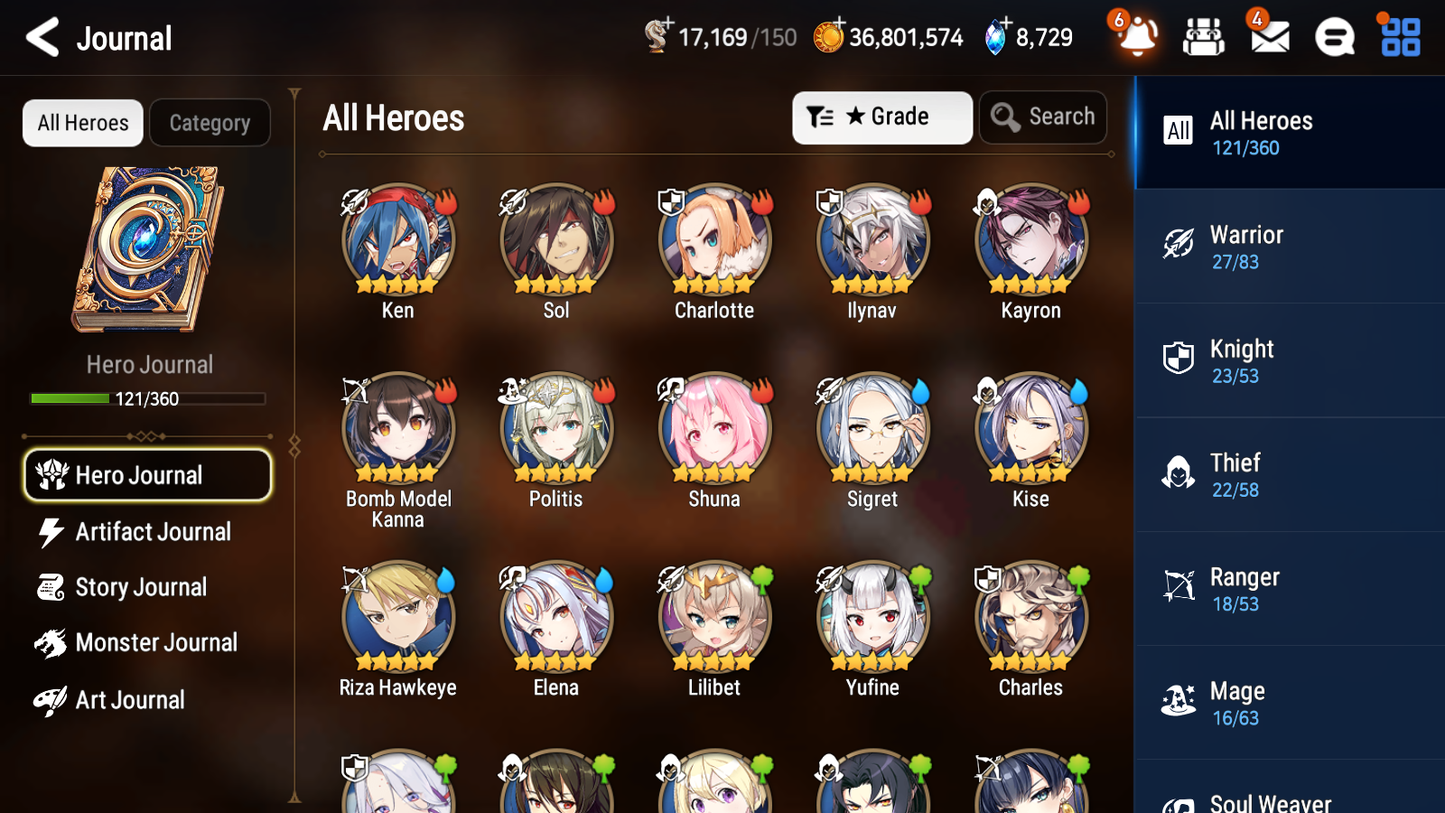 [GLOBAL][INSTANT] Epic 7 Seven 4ML Abyssal Yufine Belian Kayron Specimen Sez + ML pulls + 20 Speed + Name Starter Account-Mobile Games Starter