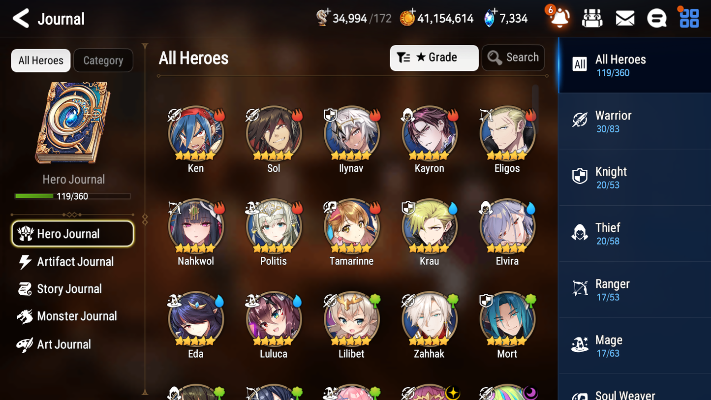 [GLOBAL][INSTANT] Epic 7 Seven 4ML Abyssal Yufine Briar Witch Iseria Choux Lionheart Cermia + 52ML pulls +20 Speed + Name Starter Account-Mobile Games Starter