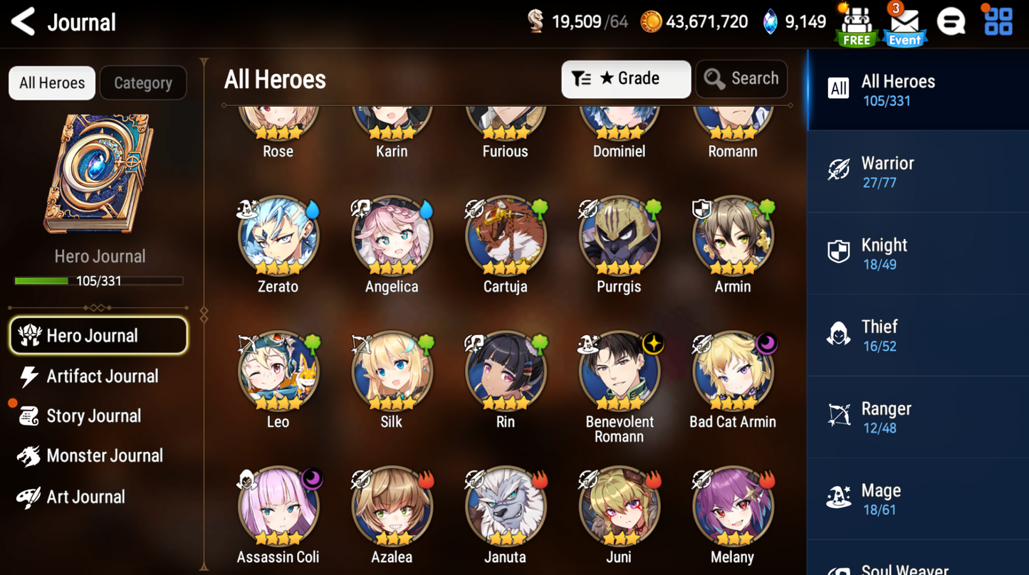 [GLOBAL][INSTANT] Epic 7 Seven 4ML Abyssal Yufine Celine Maid Chloe Dragon King Sharun + ML Mystics pulls Starter Account-Mobile Games Starter