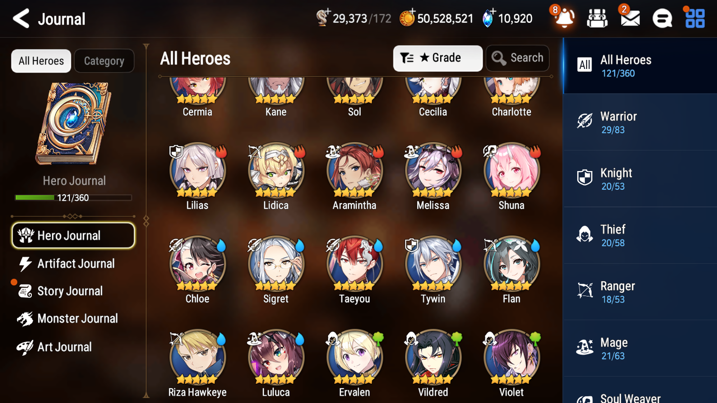 [GLOBAL][INSTANT] Epic 7 Seven 4ML Abyssal Yufine Luluca Charles + 50ML pulls + 20 Speed Starter Account-Mobile Games Starter