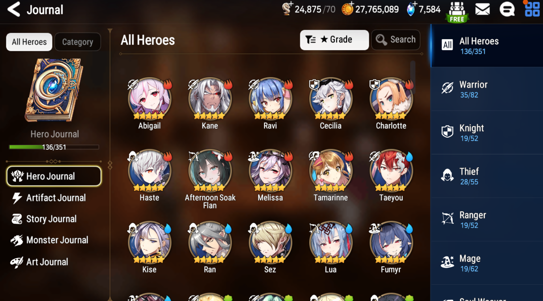 [GLOBAL][INSTANT] Epic 7 Seven 4ML Afternoon Soak Flan Empyrean Ilynav Kise Archdemon's Shadow Luluca+ ML pulls + Name Starter Account-Mobile Games Starter