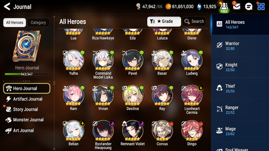 [GLOBAL][INSTANT] Epic 7 Seven 4ML Bystander Hwayoung Diene + 69ML pulls 15k skystones 2900 mystics+ Name Starter Account-Mobile Games Starter