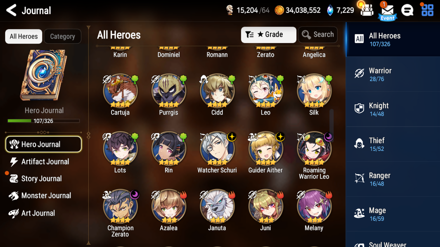 [GLOBAL] Epic 7 Seven 4ML Dragon King Sharun LQC Designer Lilibet Operator Sigret + ML pulls + Name Starter Account-Mobile Games Starter