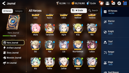 [GLOBAL][INSTANT] Epic 7 Seven 4ML Empyrean Ilynav Apocalypse Ravi Lidica Archdemon+ 83ML pulls 13k skystones 3000 mystics+20 Speed+ Name Starter Account-Mobile Games Starter