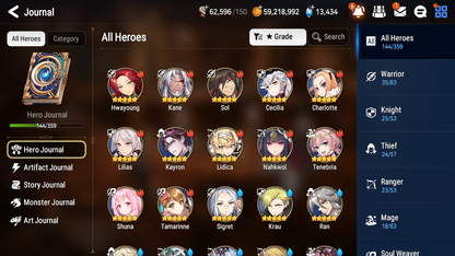 [GLOBAL][INSTANT] Epic 7 Seven 4ML Empyrean Ilynav Apocalypse Ravi Lidica Archdemon+ 83ML pulls 13k skystones 3000 mystics+20 Speed+ Name Starter Account-Mobile Games Starter