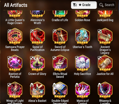 [GLOBAL][INSTANT] Epic 7 Seven 3ML Empyrean Ilynav Apocalypse Ravi Lidica + 68ML pulls 13k skystones 2900 mystics+ Name Starter Account-Mobile Games Starter