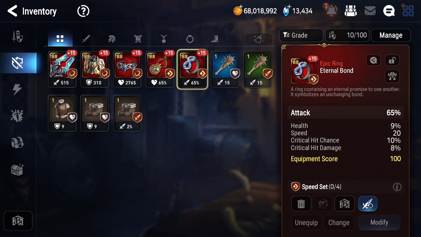 [GLOBAL][INSTANT] Epic 7 Seven 4ML Empyrean Ilynav Apocalypse Ravi Lidica Archdemon+ 97ML pulls 13k skystones 3000 mystics+2x 20 Speed + Luna Skin+ Name Starter Account-Mobile Games Starter
