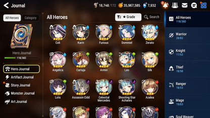 [GLOBAL][INSTANT] Epic 7 Seven 4ML Fallen Cecilia Operator Sigret Apocalypse Ravi Sez Festive Eda + ML pulls + 20 Speed Starter Account-Mobile Games Starter