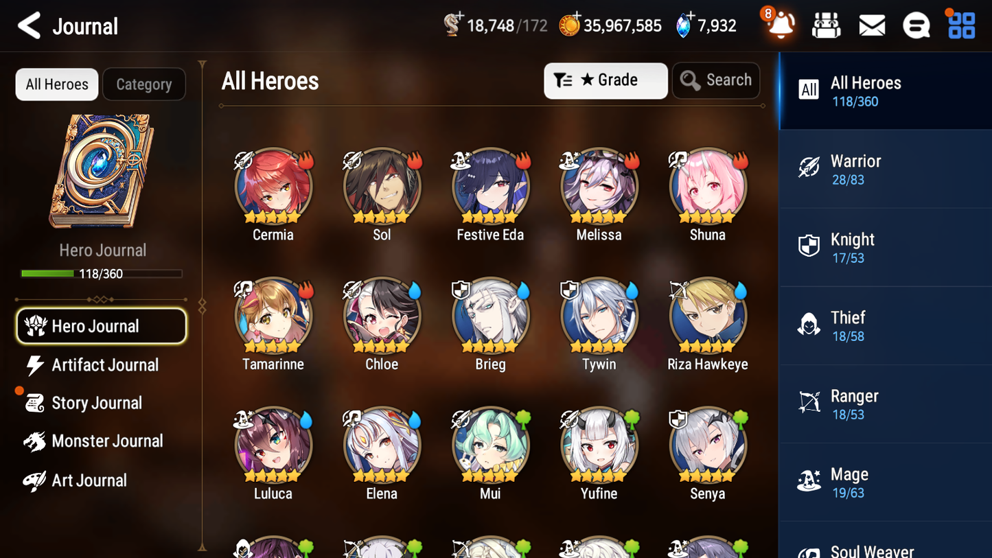 [GLOBAL][INSTANT] Epic 7 Seven 4ML Fallen Cecilia Operator Sigret Apocalypse Ravi Sez Festive Eda + ML pulls + 20 Speed Starter Account-Mobile Games Starter