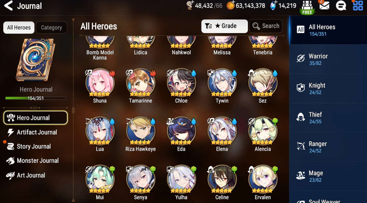 [GLOBAL][INSTANT] Epic 7 Seven 4ML Lone Wolf Peira Dragon Bride Senya Sharun Lidica+ 70ML pulls 14k skystones 3000 mystics + Name Starter Account-Mobile Games Starter