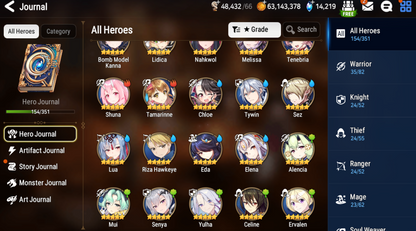 [GLOBAL][INSTANT] Epic 7 Seven 4ML Lone Wolf Peira Dragon Bride Senya Sharun Lidica+ 70ML pulls 14k skystones 3000 mystics + Name Starter Account-Mobile Games Starter