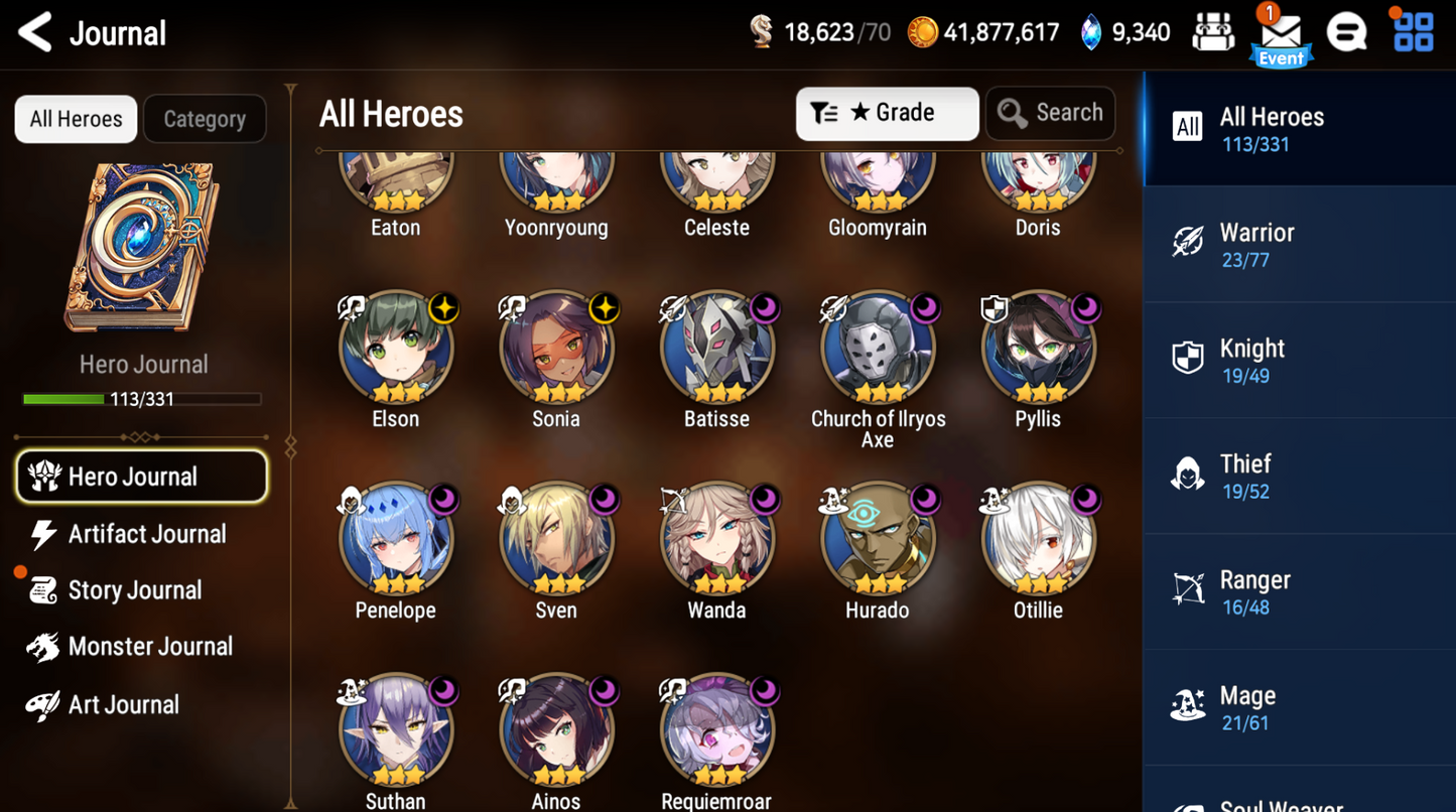 [GLOBAL][INSTANT] Epic 7 Seven 4ML New Moon Luna Architect Laika Specter Tenebria Solitaria Festive Eda +29 ML pulls + Name Starter Account-Mobile Games Starter