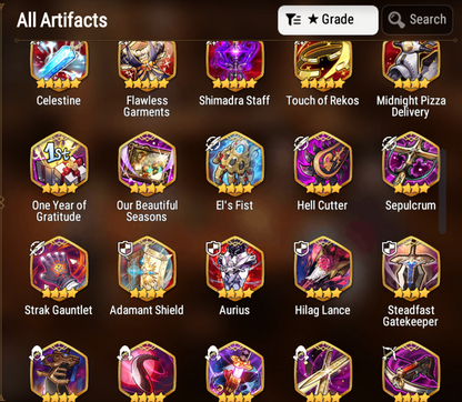 [GLOBAL][INSTANT] Epic 7 Seven 4ML New Moon Luna Architect Laika Specter Tenebria Solitaria Festive Eda +29 ML pulls + Name Starter Account-Mobile Games Starter