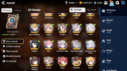 [GLOBAL][INSTANT] Epic 7 Seven 4ML New Moon Luna Architect Laika Specter Tenebria Solitaria Festive Eda +29 ML pulls + Name Starter Account-Mobile Games Starter