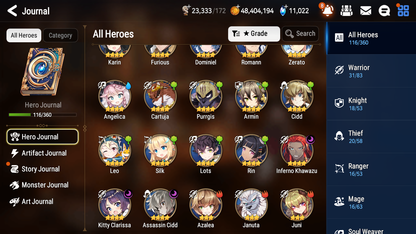[GLOBAL][INSTANT] Epic 7 Seven 4ML New Moon Luna Belian Briar Witch Iseria Designer Lilibet + 43ML pulls + 20 Speed +Name Starter Account-Mobile Games Starter