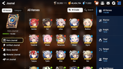 [GLOBAL][INSTANT] Epic 7 Seven 4ML New Moon Luna Belian Briar Witch Iseria Designer Lilibet + 43ML pulls + 20 Speed +Name Starter Account-Mobile Games Starter