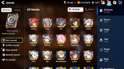 [GLOBAL][INSTANT] Epic 7 Seven 4ML New Moon Luna Briar Witch Iseria Ruele DJ Basar +25 ML pulls + Name Starter Account-Mobile Games Starter